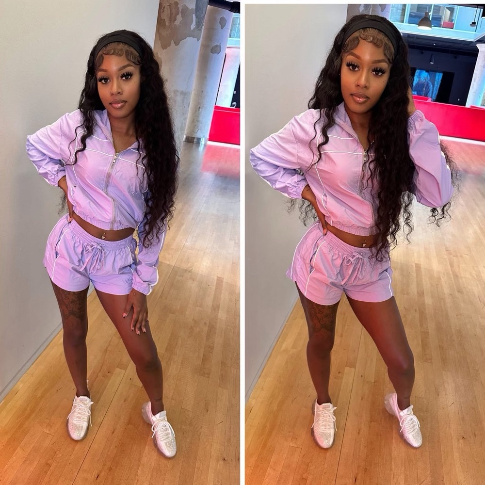 Lavender Women's Shorts Set